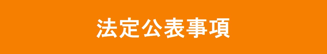法定公表事項